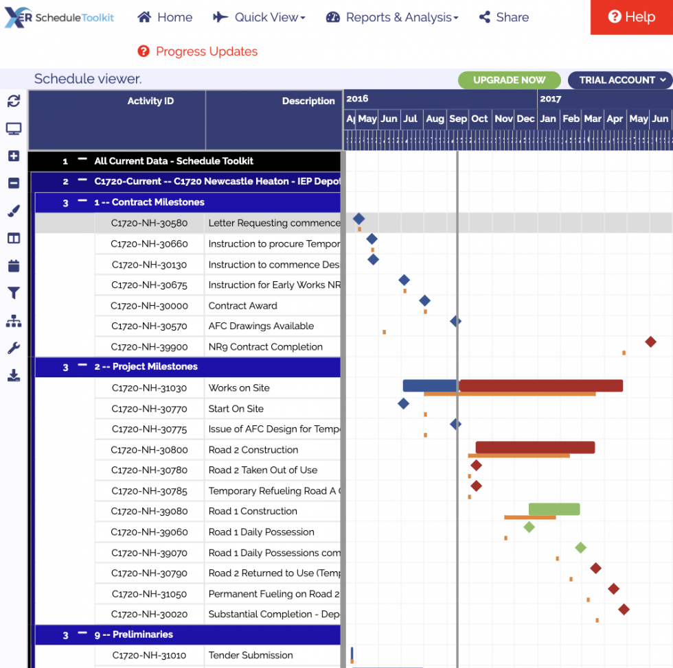 XER Schedule Toolkit - Schedule Reader for P6, Asta & MPP