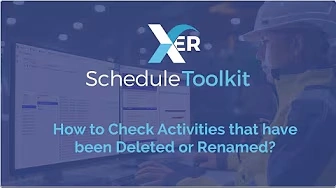 How to check activities that have been deleted or renamed
