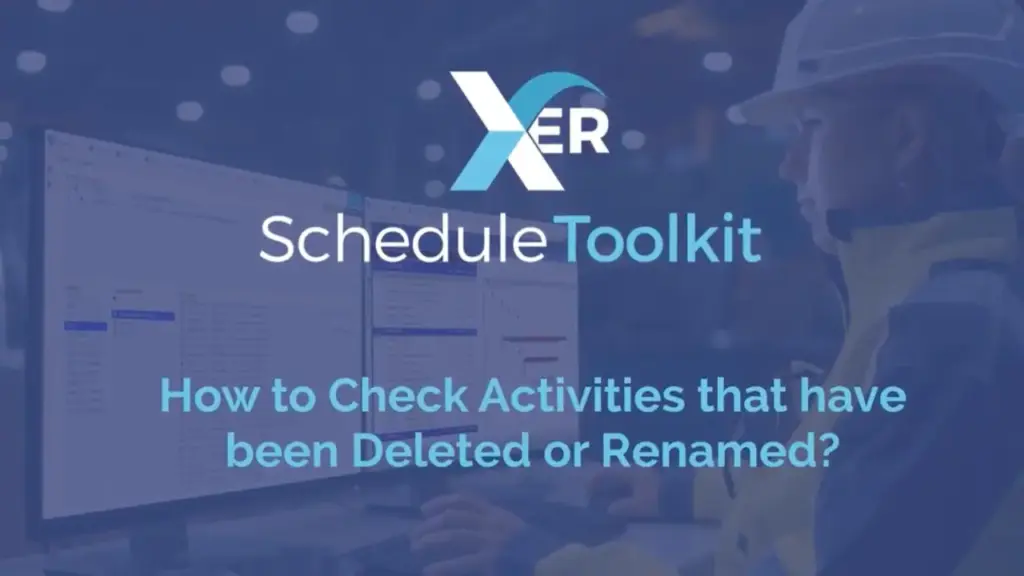 How to check activities that have been deleted or renamed
