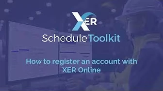 How to register an account with XER Online