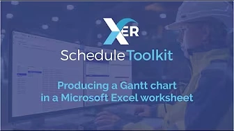 Produce a gantt chart in a Microsoft Excel Worksheet
