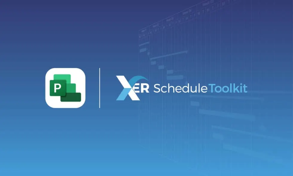 XER Schedule Toolkit logo and name, alongside Microsoft Project logo