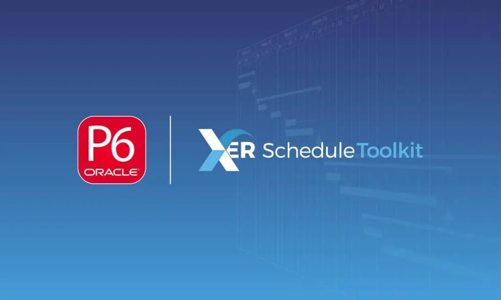 XER Schedule Toolkit logo and name, alongside Primavera P6 Oracle logo